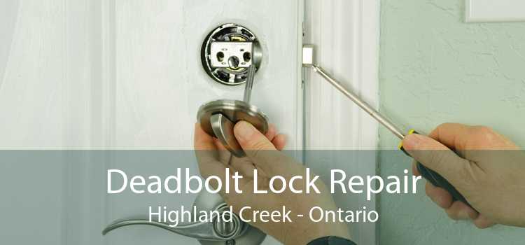 Deadbolt Lock Repair Highland Creek - Ontario