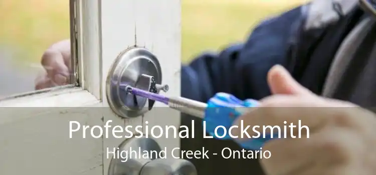Professional Locksmith Highland Creek - Ontario